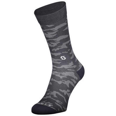Scott Trail Camo Crew Sock dark grey/white