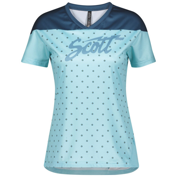 Scott Trail Flow Damen-Shirt s/sl stream blue/lunar blue
