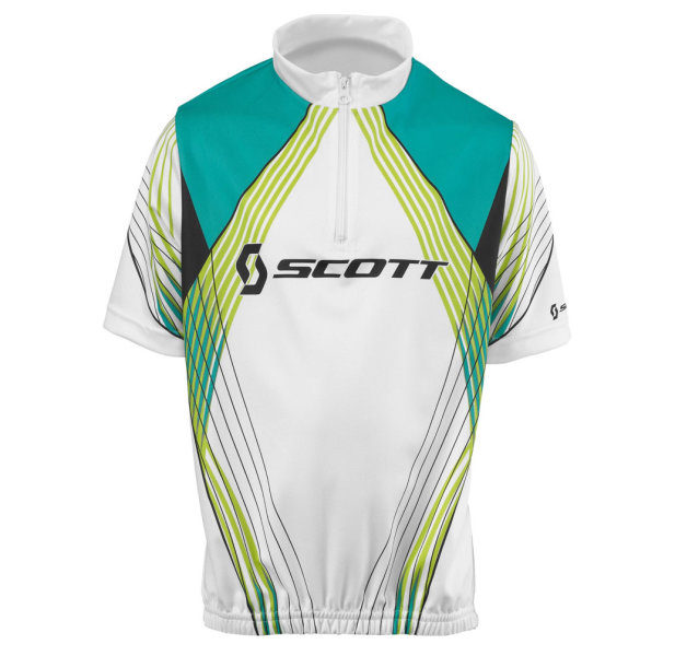 Scott Shirt JR Race white lime green 140