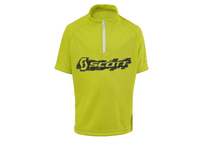 Scott Shirt JR Logo kurzarm lime green